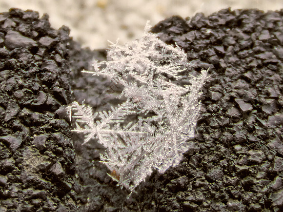 Rain crystallization.