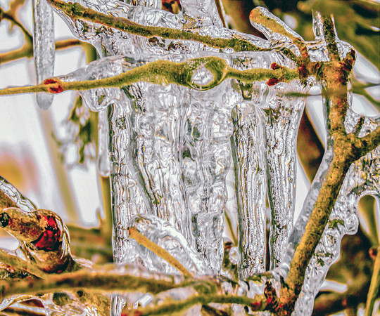 Ice dam.